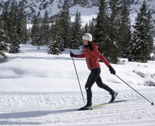 Itineraire facile en ski de fond a Risoul